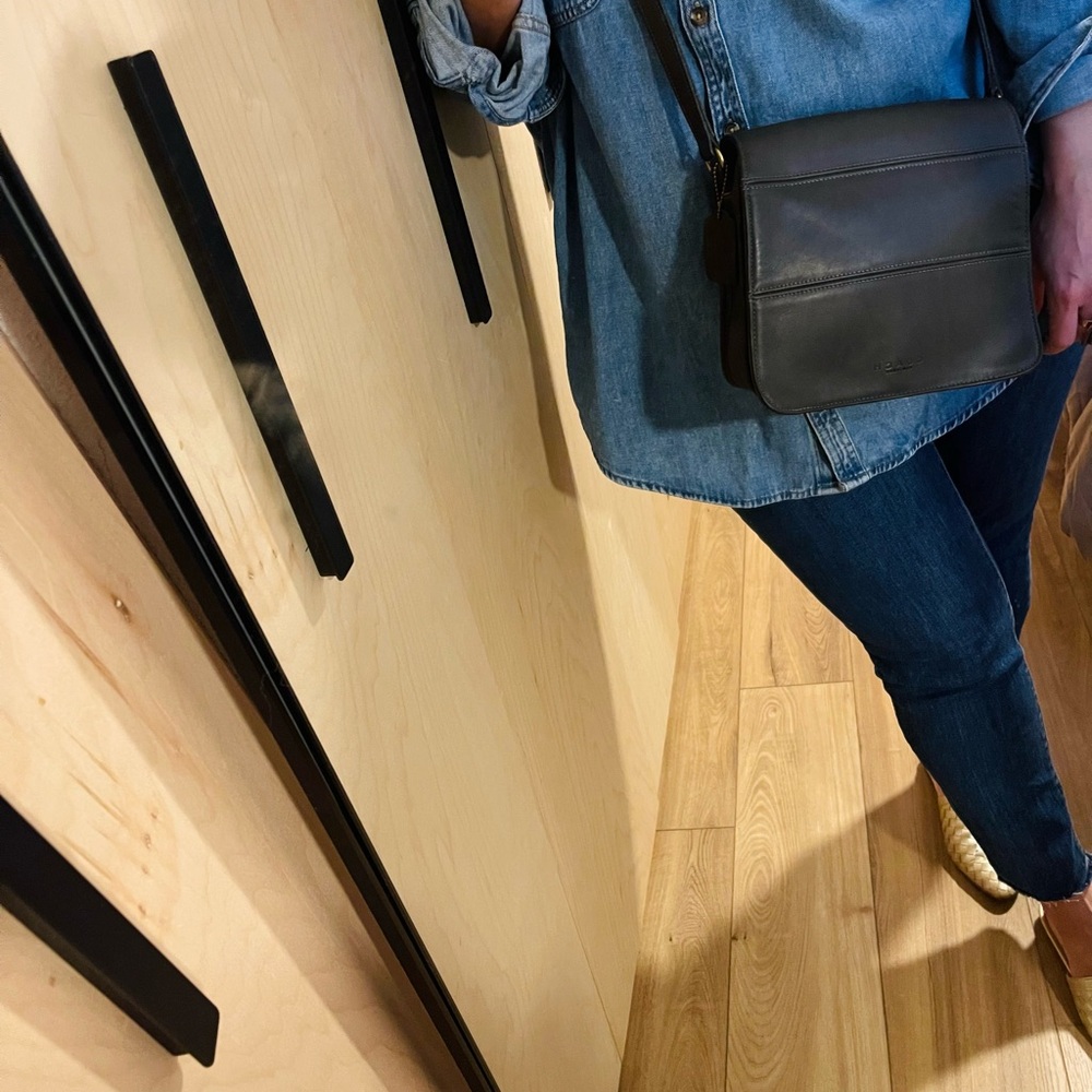 Coach Grey Leather Crossbody Bag - Picture 2 of 8